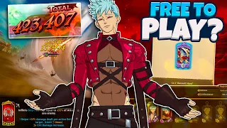 The "F2P" Transcendent Ban Experience! 1/6 Ultimate and NO PAID Costumes! | 7DS Grand Cross