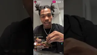 Lil Baby 4/20 Rolling Fat Blunts Up On His Ig Live