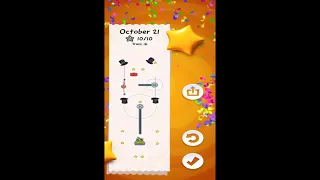 Cut the Rope Daily October 21 2023 Walkthrough 10 Stars