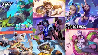 UPCOMING NEW SKINS AOV ON OCTOBER 2022 | S-Dreamer | 6th Anniversary AOV - Arena of Valor