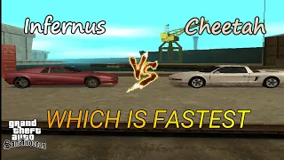 GTA SAN ANDREAS | INFERNUS VS CHEETAH | WHICH IS FASTEST