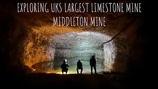 Exploring the UK largest limestone mine (25 miles) Abandoned Derbyshire (Middleton mine)