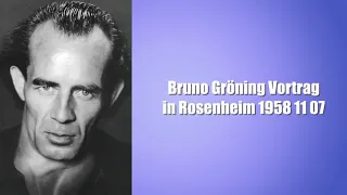 Bruno Gröning Vortrag in Rosenheim 1958 11 07