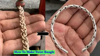Silver Twisted Bangle Making | You Can’t Guess How It’s Made