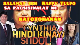 Raffy Tulfo vs Cynthia Villar  ISYU ng Billiong pera na para sa Magsasaka #latest #update