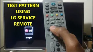 LG TV Test Pattern Using Factory Service Remote