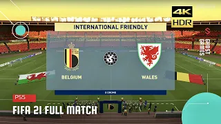 FIFA 21 | Belgium vs Wales | World Cup Qualifiers | PS5 4K HDR 60 FPS Gameplay