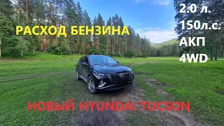 НОВЫЙ HYUNDAI TUCSON 2021 РАСХОД БЕНЗИНА РЕАЛЬНЫЙ //  FAMILY 2.0Л. 150 Л.С. АКП 4WD