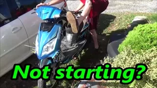 Scooter Cold Start Trick/Start A Scooter First Try