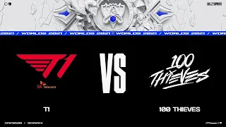 T1 vs. 100 | Worlds 2021 Групповая стадия День 5 | T1 vs. 100 Thieves