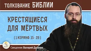 Крестящиеся для мёртвых (1Коринф. 15:29). Священник Валерий Духанин