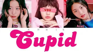 Cupid- fifty fifty karaoke | twin version | you as a member
