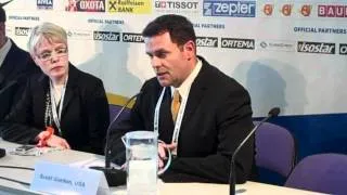 Scott Gordon Discusses 5-0 Victory vs. Finland - 2012 IIHF Ice Hockey World Championship