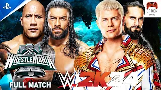 WWE 2K24 | Roman Reigns & Rock vs Cody Rhodes vs Seth Rollins | WRESTLEMANIA XL | PS5 | CRDen Gaming