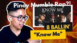 FILIPINO REACTS TO 8 BALLIN' - KNOW ME (Official Music Video) [Prod. by zp3nd]