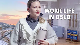 Day in the Life Working a 9-5 Office Job in Oslo, Norway *realistic* | corporate work vlog