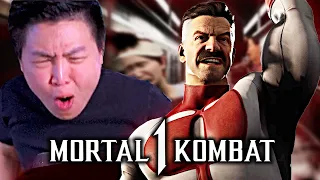 MORTAL KOMBAT 1 - NEW OFFICIAL OMNI-MAN GAMEPLAY TRAILER!! [REACTION]