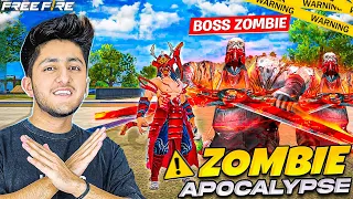 Boss Zombie In Free Fire 😨 Hardest Zombie Challenge Can We Defeat The Boss Zombie ? - Free Fire