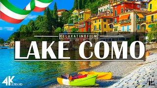 Beautiful Lake Como 4K • Relaxing Italian Music, Instrumental Romantic • Video 4K UltraHD