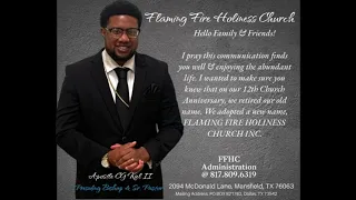 Official Name Change: FLAMING FIRE HOLINESS CHURCH