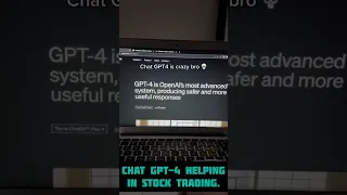 Chat GPT-4 is Crazy. #Ai #stocks #viral
