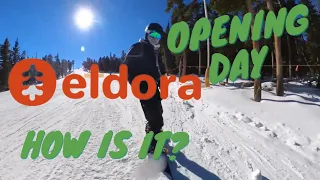 Eldora Ski Resort OPENING DAY 2022 Top to Bottom+Conditions