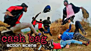 "Cash bag robbery" action video by bindas bihari...