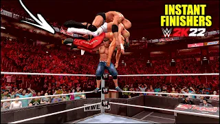 WWE 2K22 Instant Finishers Top 10! PS5 4K 60fps