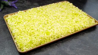 Cabbage with eggs is better than pizza!  Easy recipe without flour, healthy recipe.