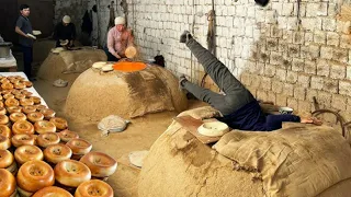 Legendary Samarkand Breads| How To Make 15000 Loaves Of Bread Daily | How To Make Bread