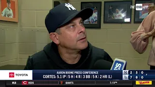 Aaron Boone on Nestor Cortes' outing, fastball command