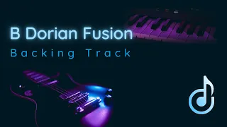 B Dorian fusion guitar backing track