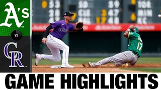 A's vs. Rockies Game Highlights (6/6/21) | MLB Highlights