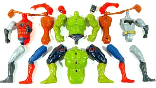 Assemble Batman VS Siren Head VS Hulk Smash VS Spiderman Avengers Superhero Toys