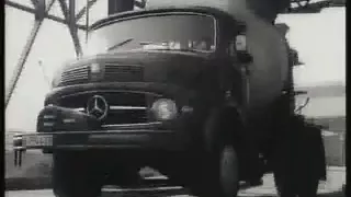 Historischer Werbefilm Mercedes Benz LKW's und Busse 1960er Jahre S/W
