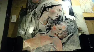 Lonnie Frisbee painting of Mary and Jesus