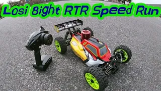 Losi 8ight RTR nitro GPS speed run