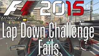 F1 2015 Lap Down Challenge Fails