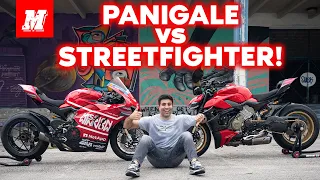 Ducati Panigale V4 vs Streetfighter V4! | Which Is The Right Bike For You?