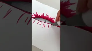 Tutorial on how to draw realistic lips using alcohol markers ✨