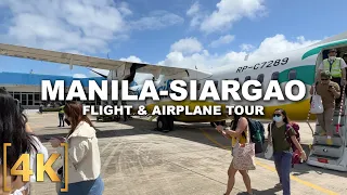NAIA Terminal 4 Tour & Full Flight to Siargao! | Luzon-Mindanao | 4K | Philippines