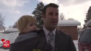 Young father of 7, whose wife collapsed and died, left speechless during Secret Santa surprise