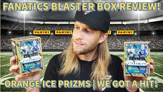 💥 FANATICS EXCLUSIVE 💥 2021 Panini Prizm Football Blaster Box Retail Review (x2) | Orange Ice Prizms