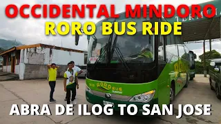 RORO BUS Transport Ride | Abra de Ilog to San Jose, Occidental Mindoro, Philippines | Bus Vlog