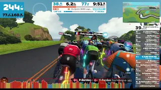 Zwift - Race: Loop de Loop - Sprint Race 1 | Zwift Games on Loop de Loop in Watopia