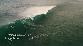 Pumping Long Right handers at North Point in WA.