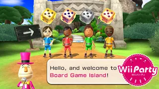 Wii Party Board Game Island gameplay | Lucia Vs Sakura Vs Steph Vs Emma | Master com | Wii파티