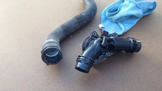 How to replace install push lock radiator hose on BMW Mercedes Audi volkswagen porsche