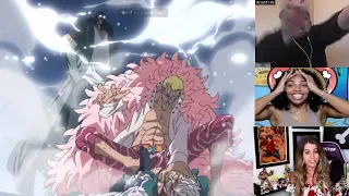 Aokiji Saves Smoker Reaction Mashup [Doflamingo VS Smoker & Aokiji]