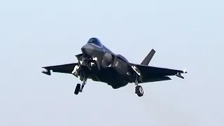 [4K] Awesome F-35 Lightning II, Low-Approaches + Landings, Leeuwarden AB